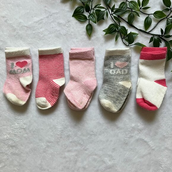 FREE w/Purchase 6-12M Baby Socks Set Mixed Designs Infant Girls - Picture 1 of 1